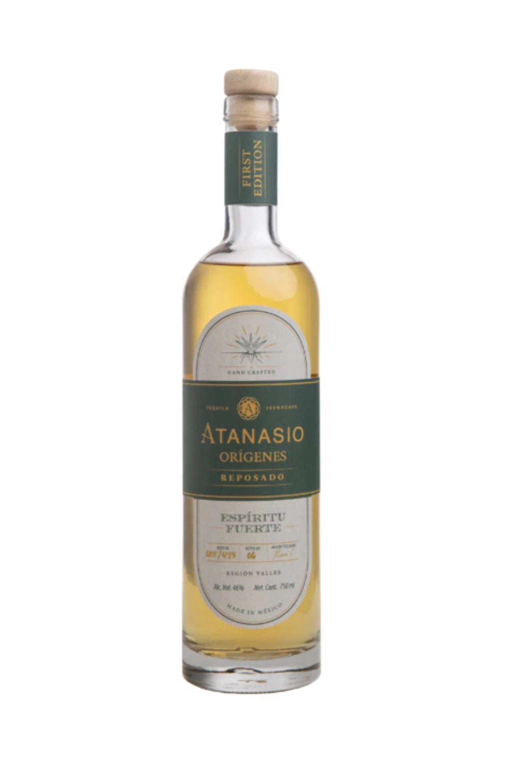Atanasio Origenes Espiritu Fuerte Tequila Reposado