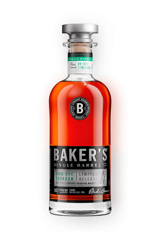 Baker's Single Barrel High Rye 7 Year Old Kentucky Straight Bourbon Whiskey