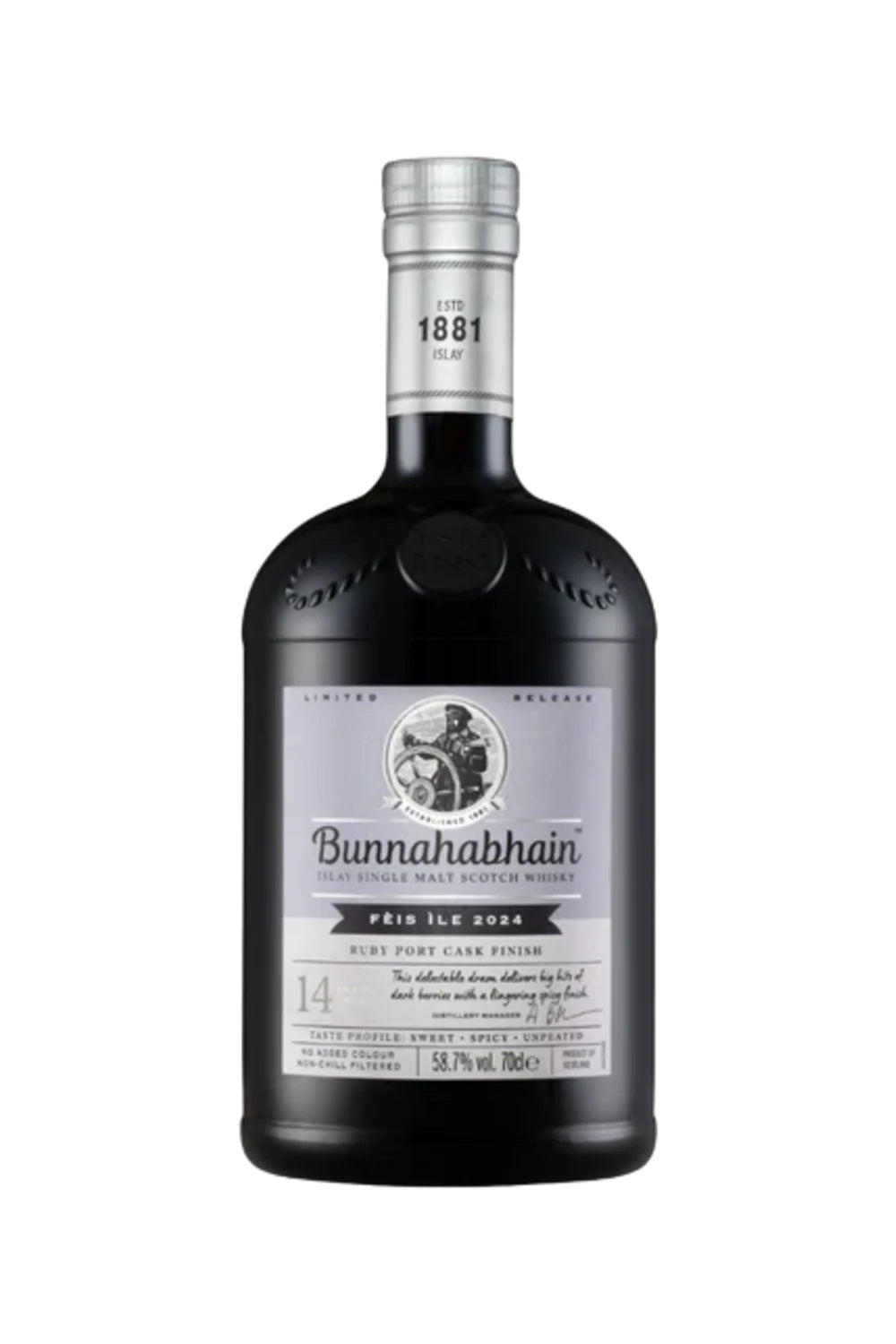 Bunnahabhain Feis Ile Ruby Port Cask Finish 14 Year Old Single Malt Scotch Whisky