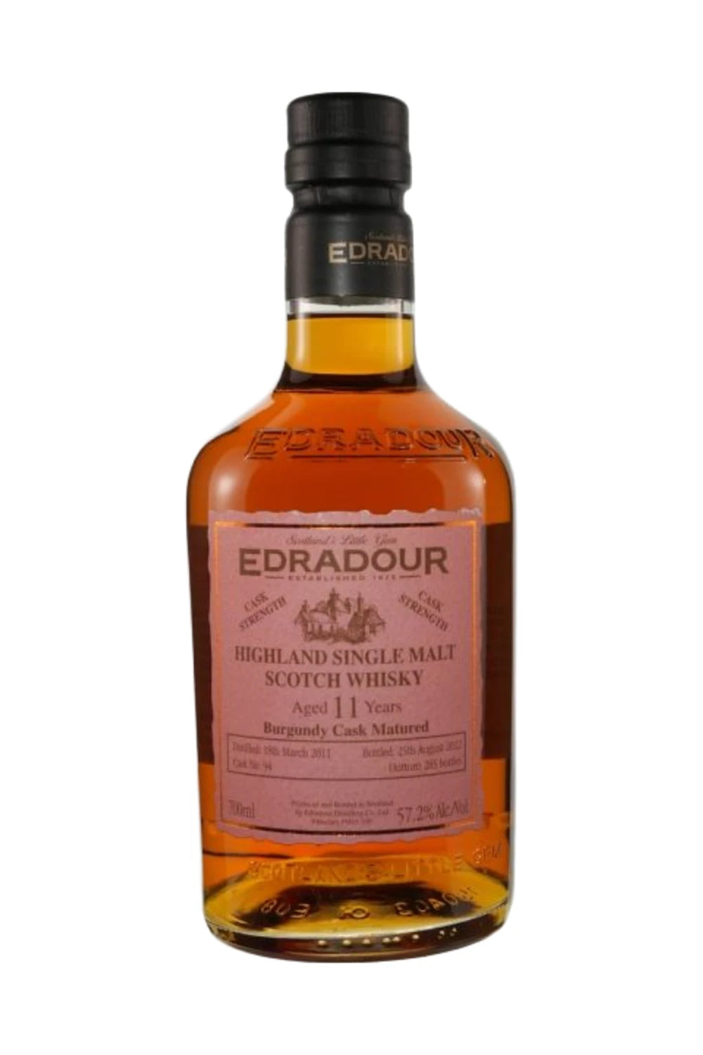 Edradour 11 Years Old Burgundy Cask Matured Cask Strength