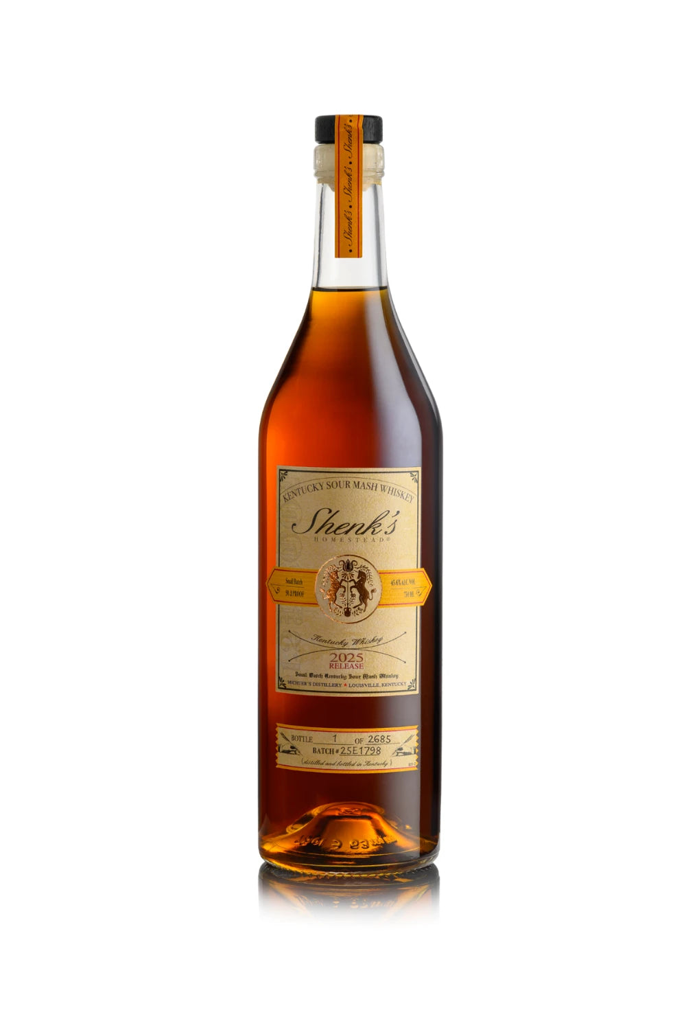 Shenk's Homestead Sour Mash Whiskey 2025 Release